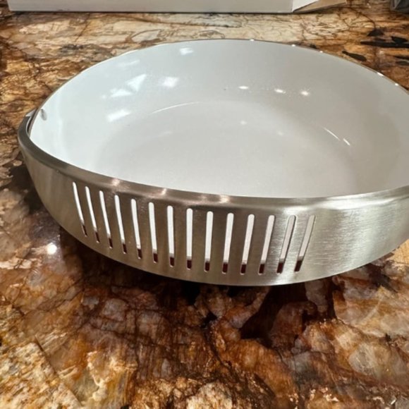 10-Inch Stainless Steel 2-in-1 Nonstick Frying Pan & Strainer - Picture 5 of 7